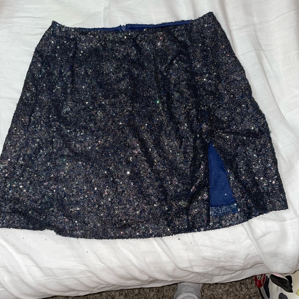 Motel rocks sequin mini skirt